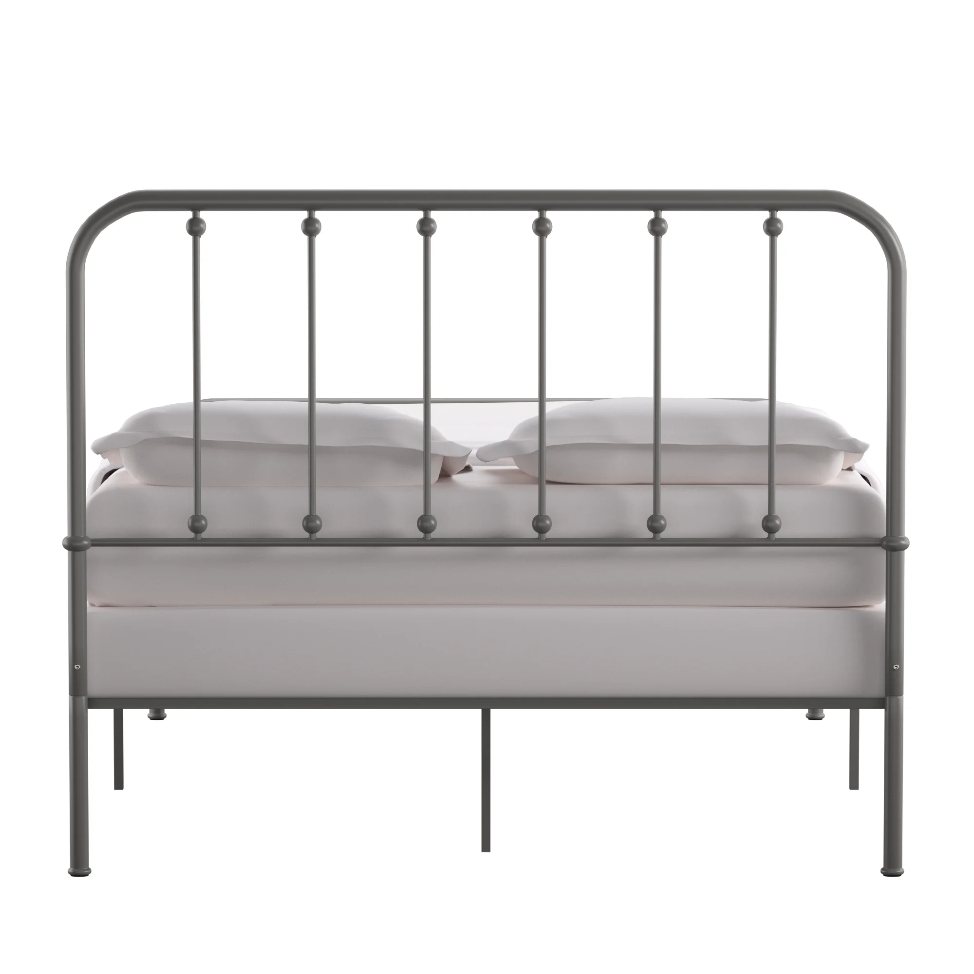 Weston Home Montgomery Spindle Metal Platform Full Bed, White - Cheap Fitting