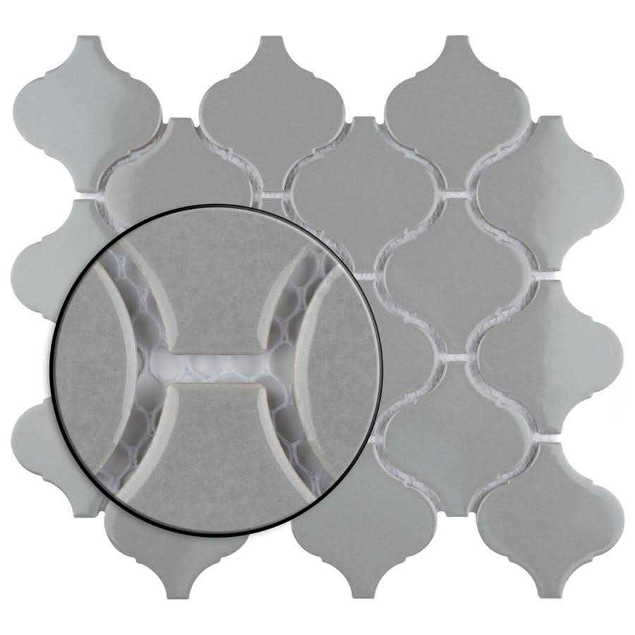 Metro Lantern 3 x 3 Porcelain Arabesque Mosaic Wall & Floor Tile Merola Tile - Cheap Fitting
