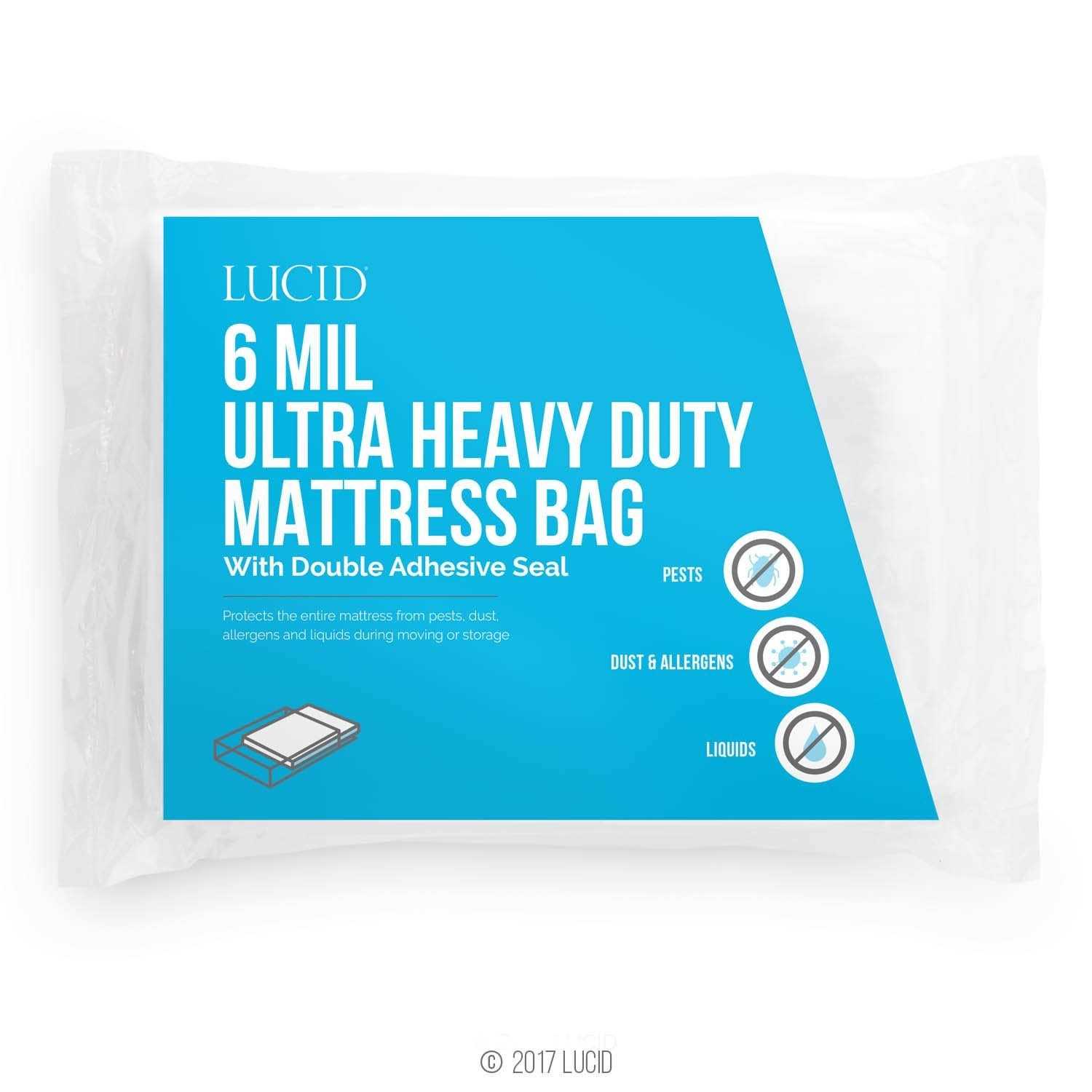 Lucid Ultra Heavy Duty Sealable Mattress Bag for Moving - Cheap Fitting