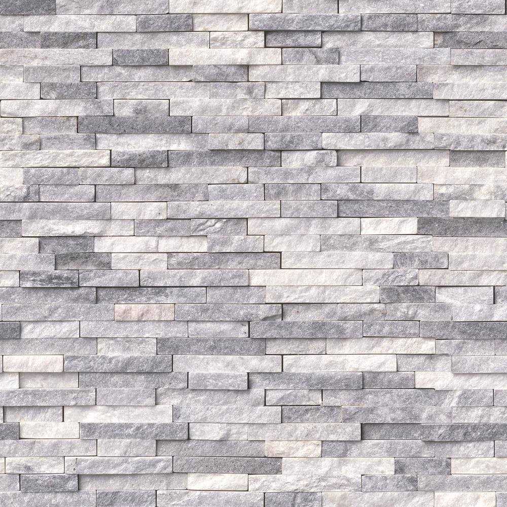 MSI Alaska Gray Split Face 12 in. x 12 in. x 10 mm Textured Marble Mosaic Tile - Cheap Fitting
