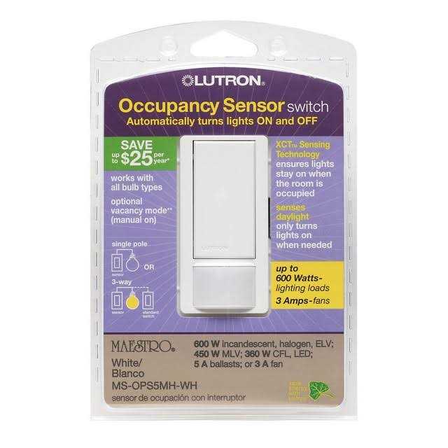 Lutron MS-OPS5MH-WH Occupancy Sensor Switch - Cheap Fitting