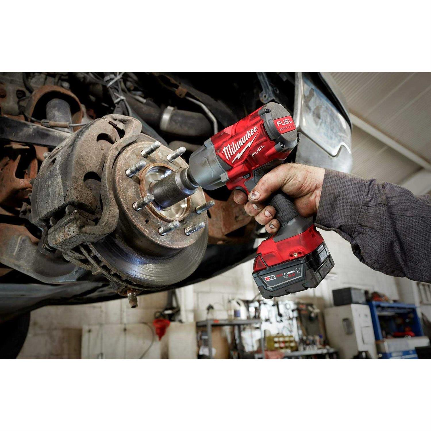 Milwaukee M18 Fuel High Torque Impact Wrench with Friction Ring Kit - Cheap Fitting