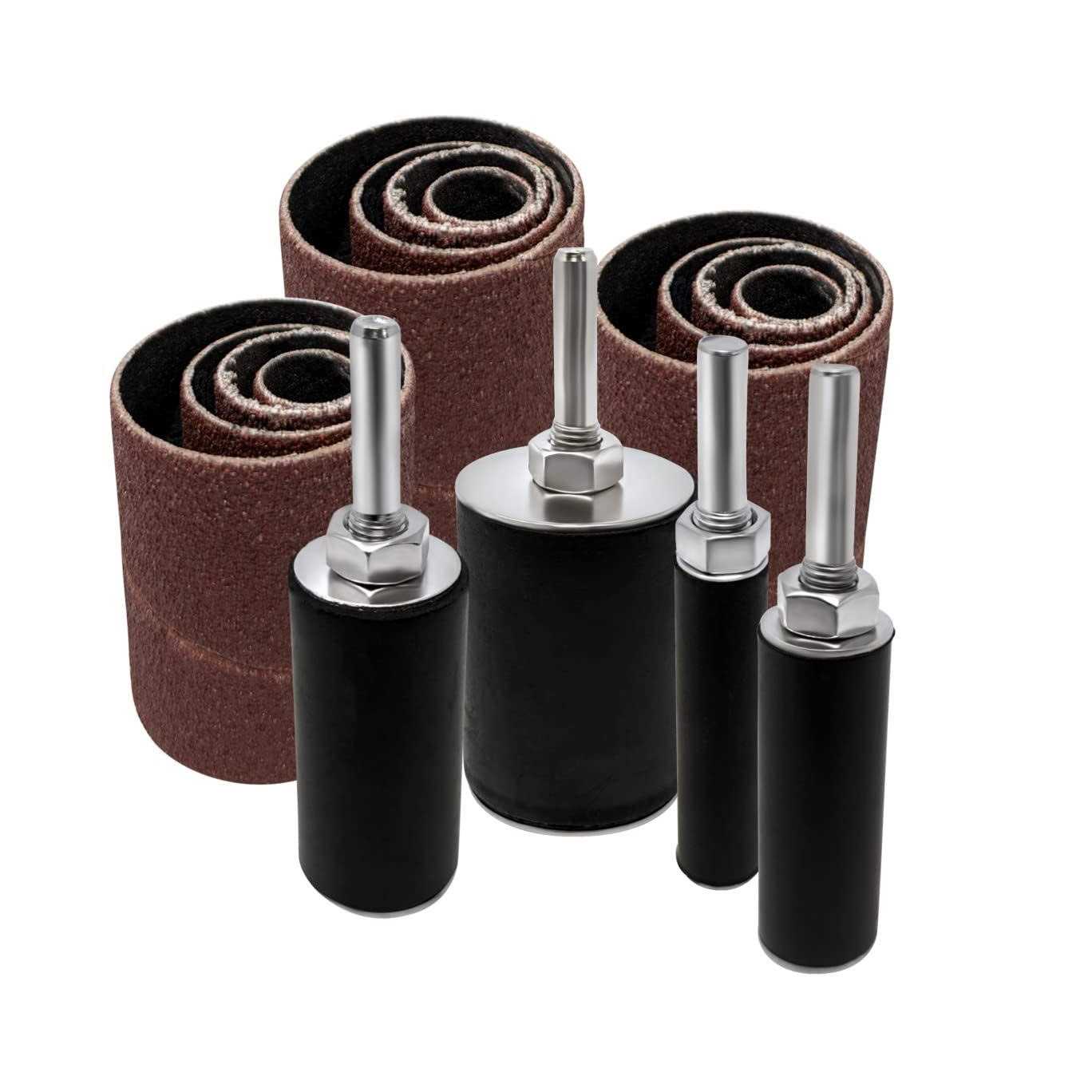 Line10 Tools 16pk Sanding Drum and Sleeves Set for Drill - Cheap Fitting