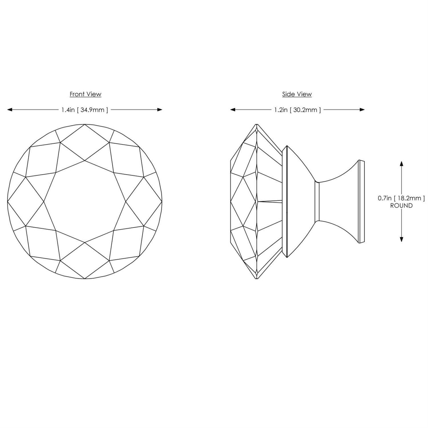 Wisdom Stone Nina Cabinet Knob 4223 - Cheap Fitting