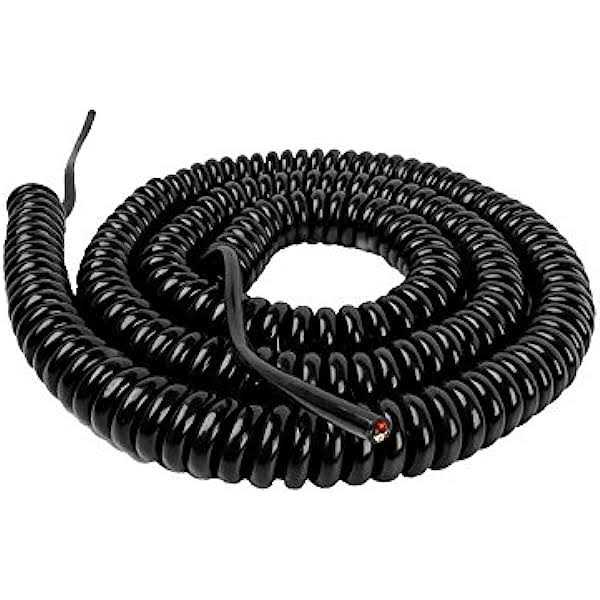 MMTC 4-20-4 Coil Cord 4 Wire 18/4 20 foot extended - Cheap Fitting