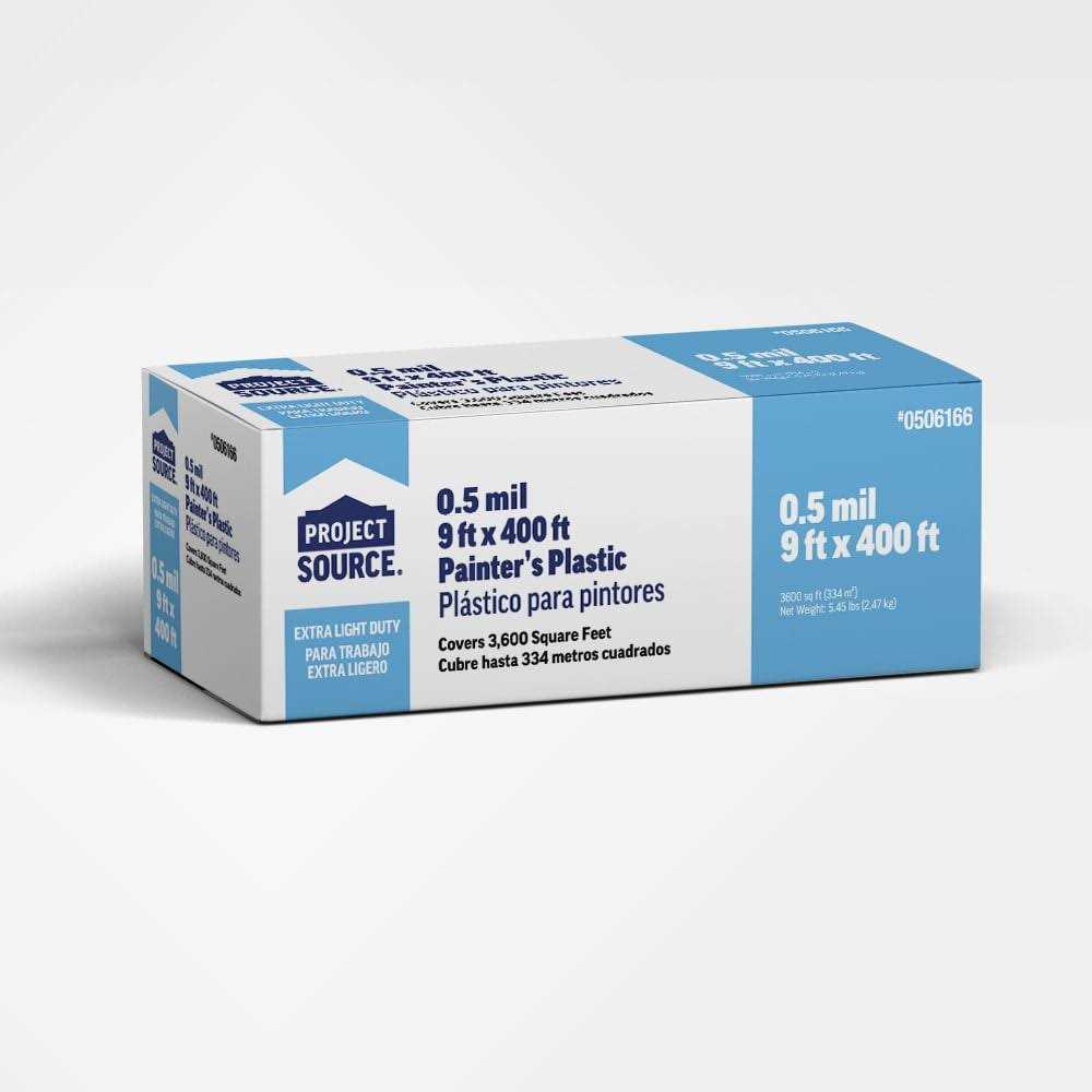 Project Source 400-ft Clear 0.5-mil Plastic Sheeting 110SG12400LOWES.5C - Cheap Fitting