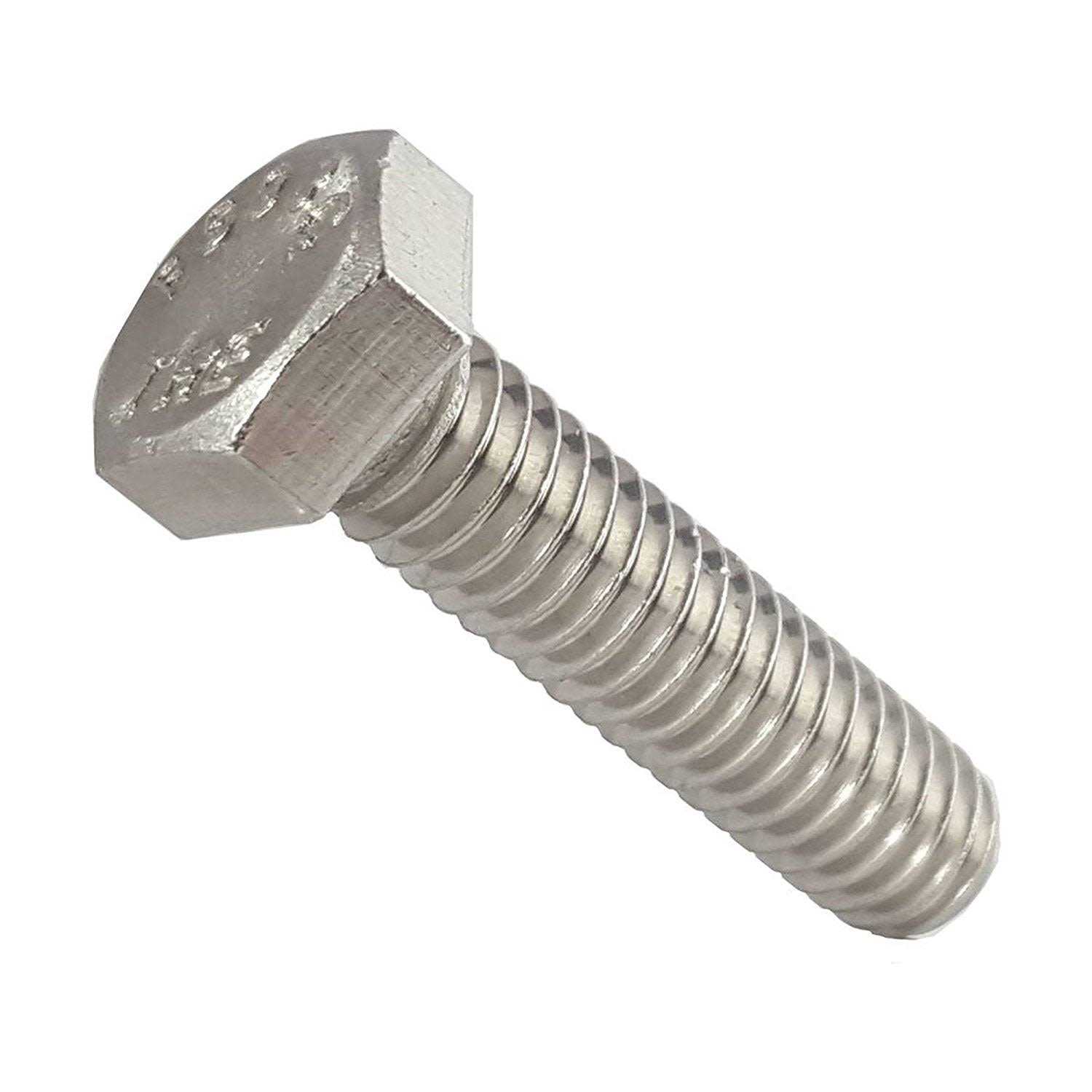Fastenere.com Hex Head Cap Screw Bolts External Hex Drive Stainless Steel 18-8 - Cheap Fitting