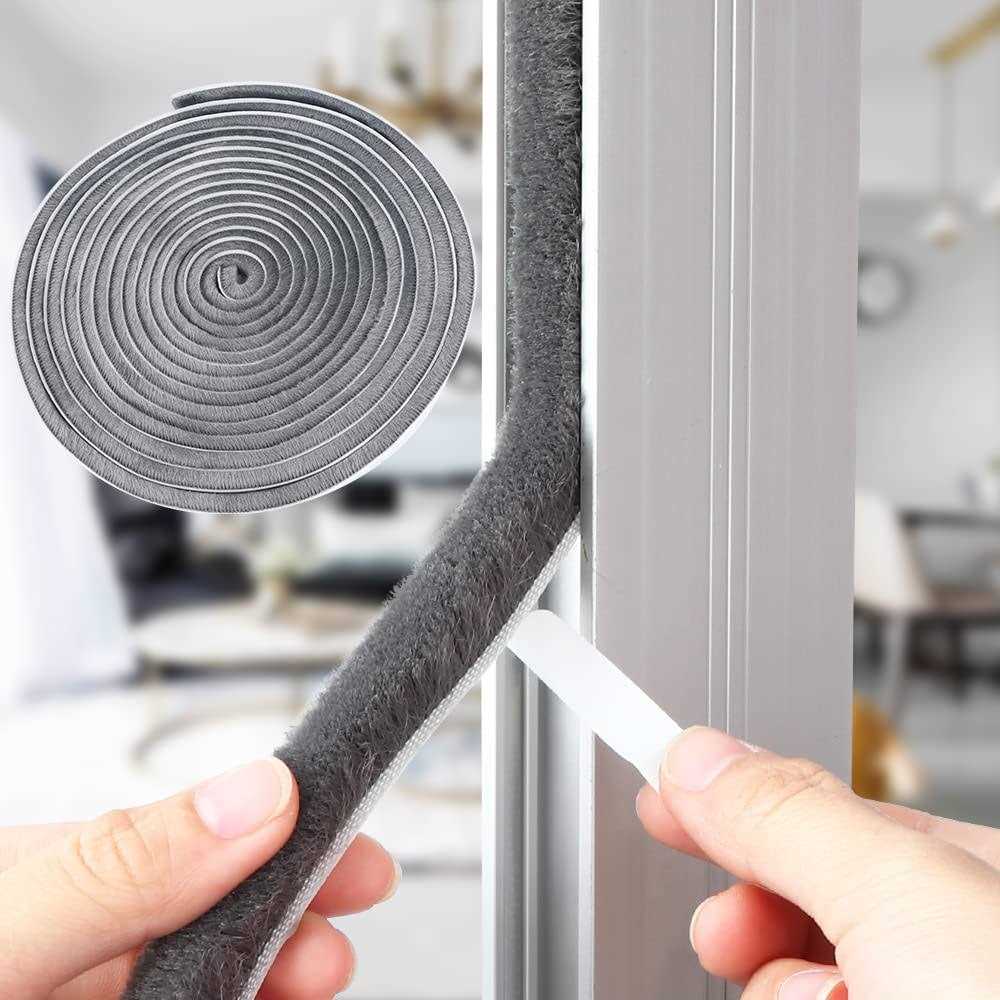 33ft Weather Stripping Brush for Sliding Windows/Doors Frame Side,Pile Self Adhesive Weatherstrip Seal Strip Sealer Draft Stoppers - Cheap Fitting
