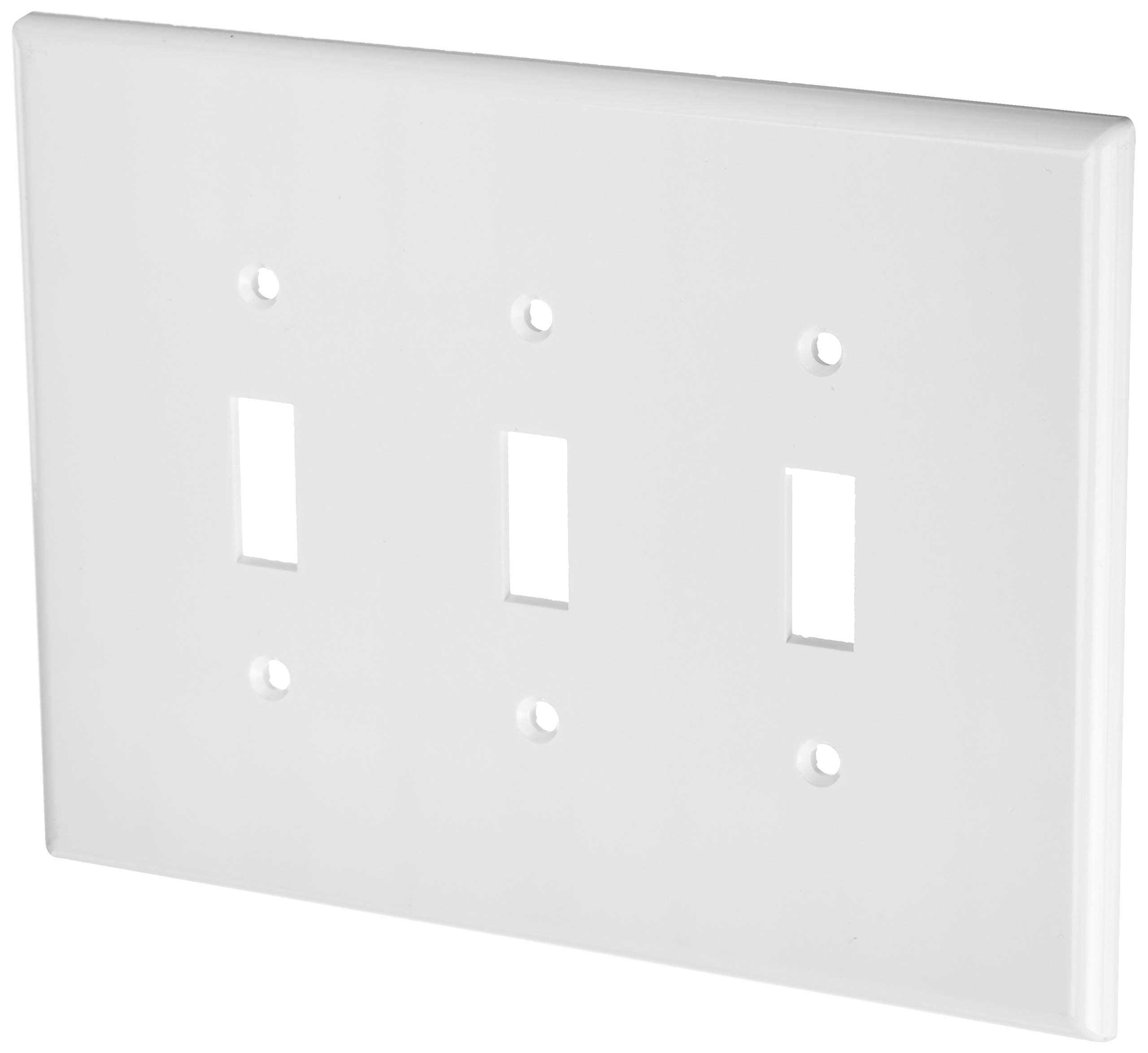 Leviton 88111 3 Gang Toggle Device Switch Wallplate - Cheap Fitting