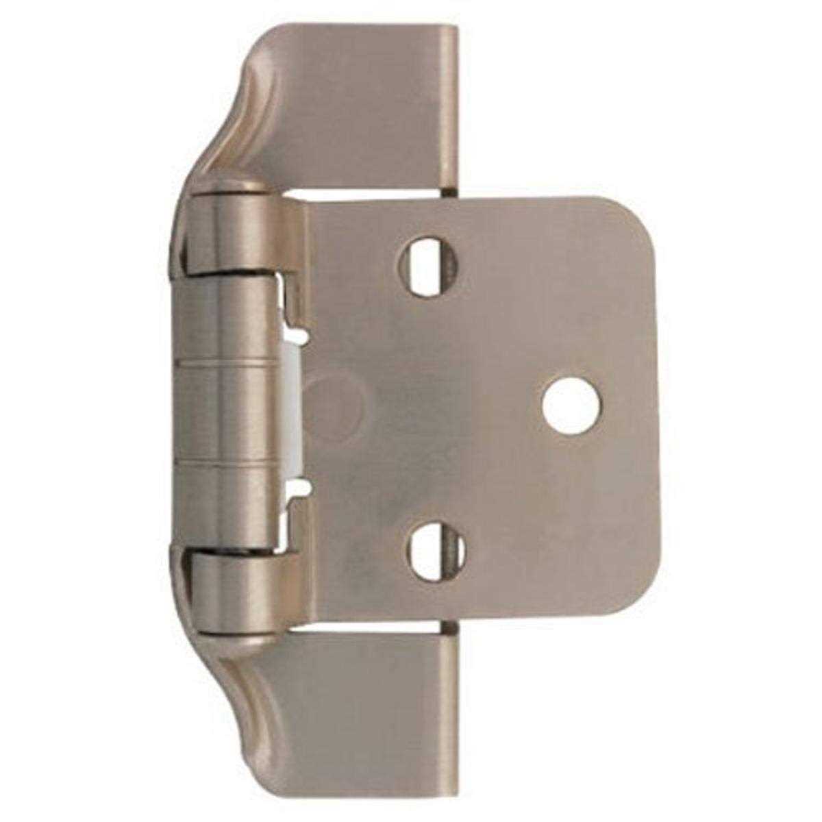 Liberty Hardware Semi-Wrap Overlay Cabinet Hinge Satin Nickel 1/2-in. H01915C-SN-O - Cheap Fitting