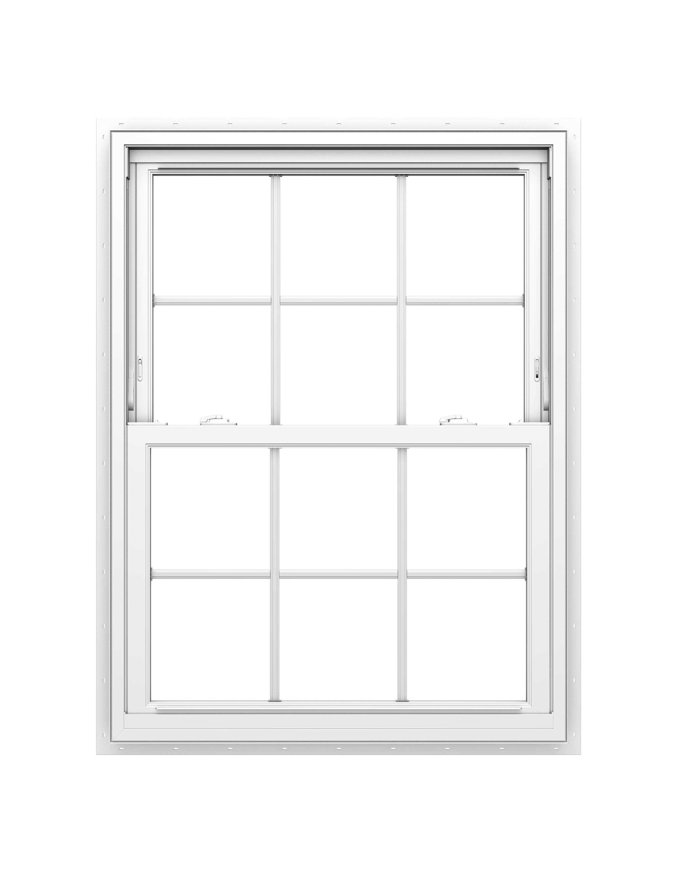 Pella 31.5 x 4.5 Jamb Vinyl New Construction White Double Hung Window Star Zone - Cheap Fitting