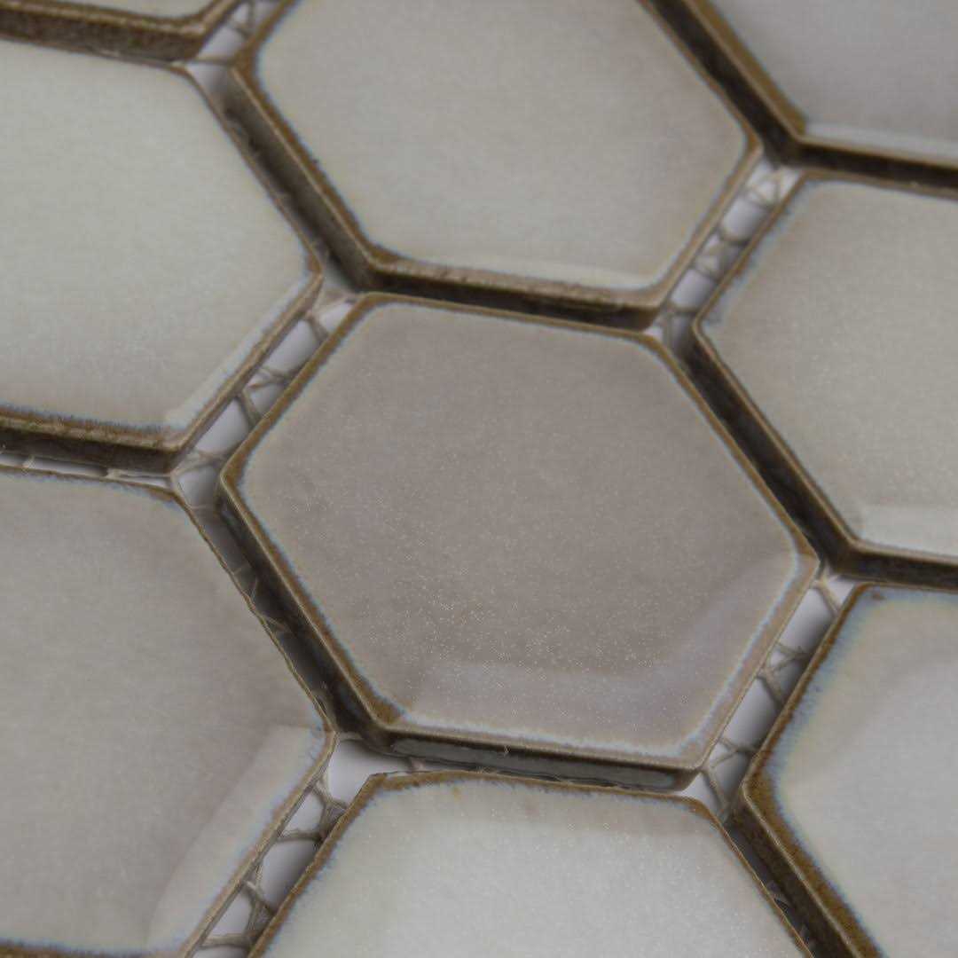 Hudson Due 2 x 2 Hex Porcelain Mosaic Floor Wall Tile Merola Tile - Cheap Fitting