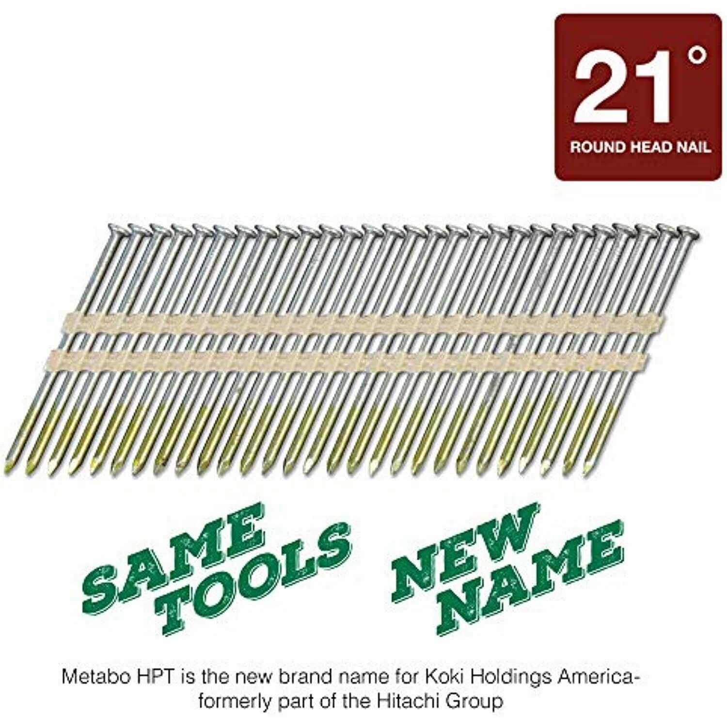 Metabo HPT 3 in. 21 deg Plastic Strip Bright Framing Nails 20105SHPT - Cheap Fitting