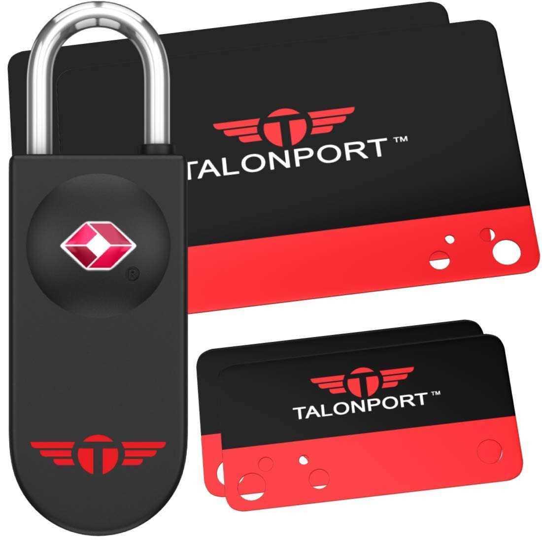 Talonport Keyless TSA Approved Luggage Locks with Lifetime Card Keys & No Combo to Forget - Cheap Fitting