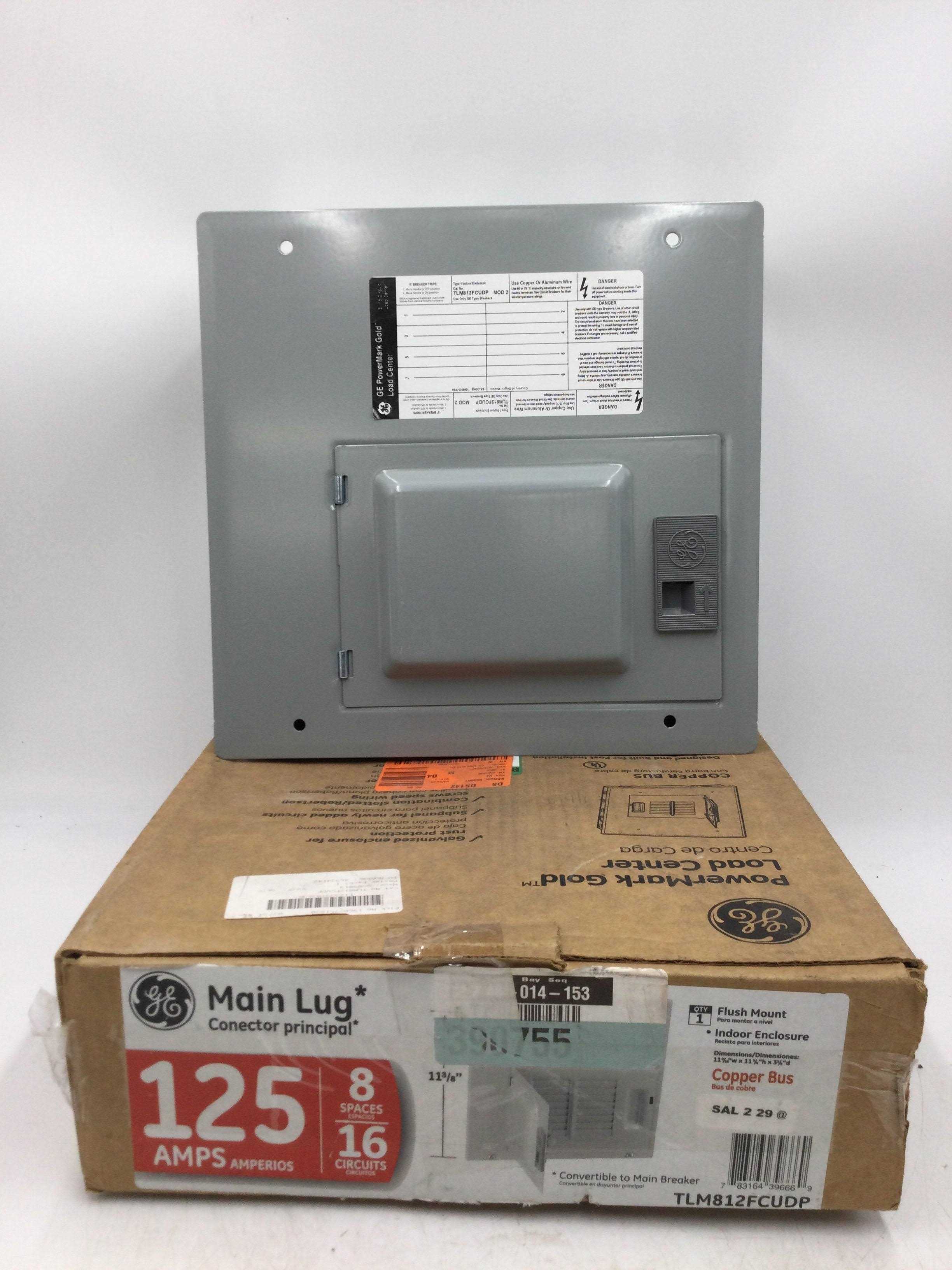 GE TLM812FCUDP Main Lug Convertible Load Center, 125A - Cheap Fitting