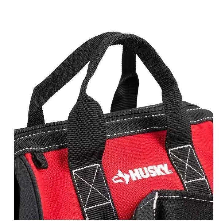 Husky 12 in 4 Pocket Zippered Tool Bag - Cheap Fitting
