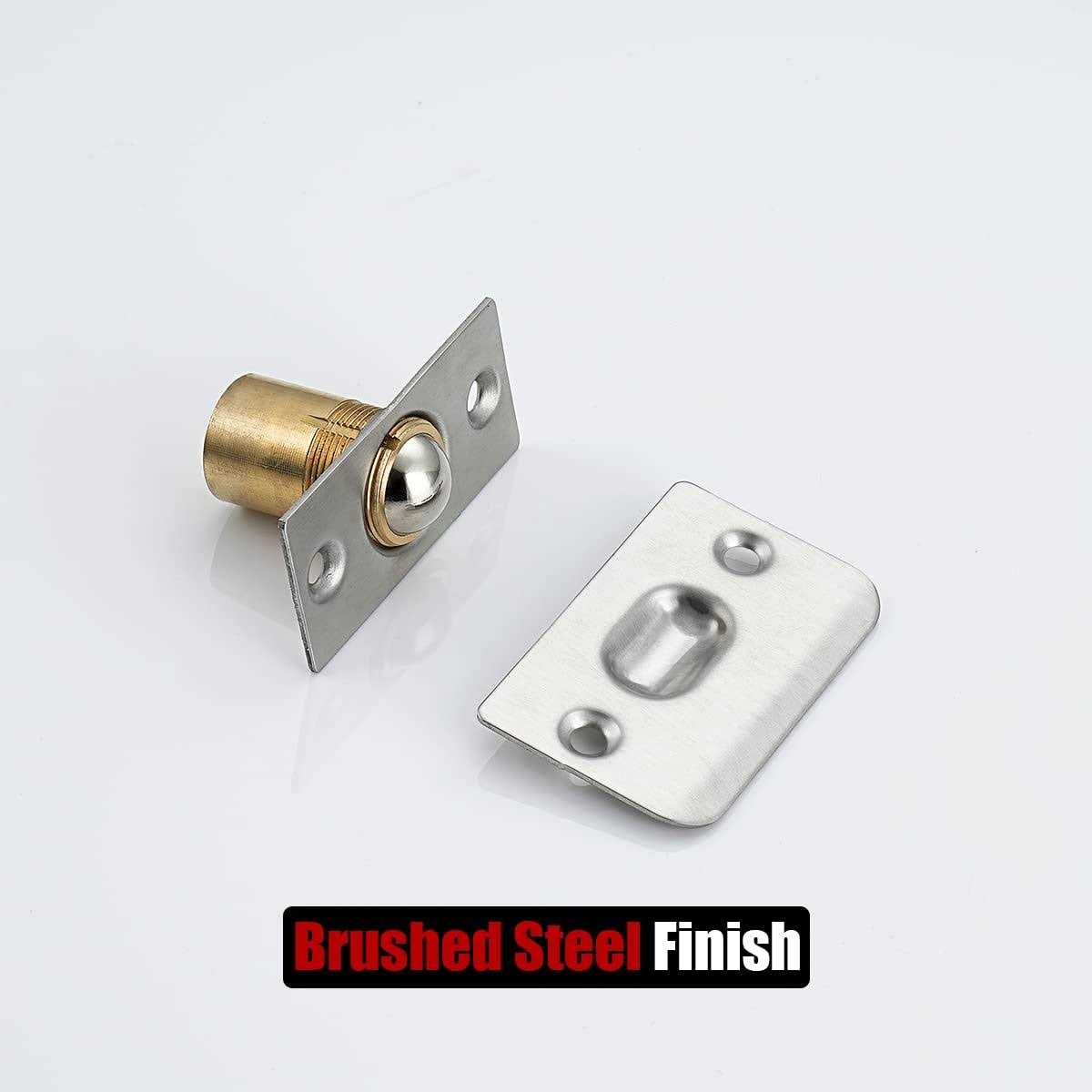 JQK Closet Door Ball Catch Hardware Stainless Steel Catch Adjustable with Strike Plate HBC100-P2 - Cheap Fitting
