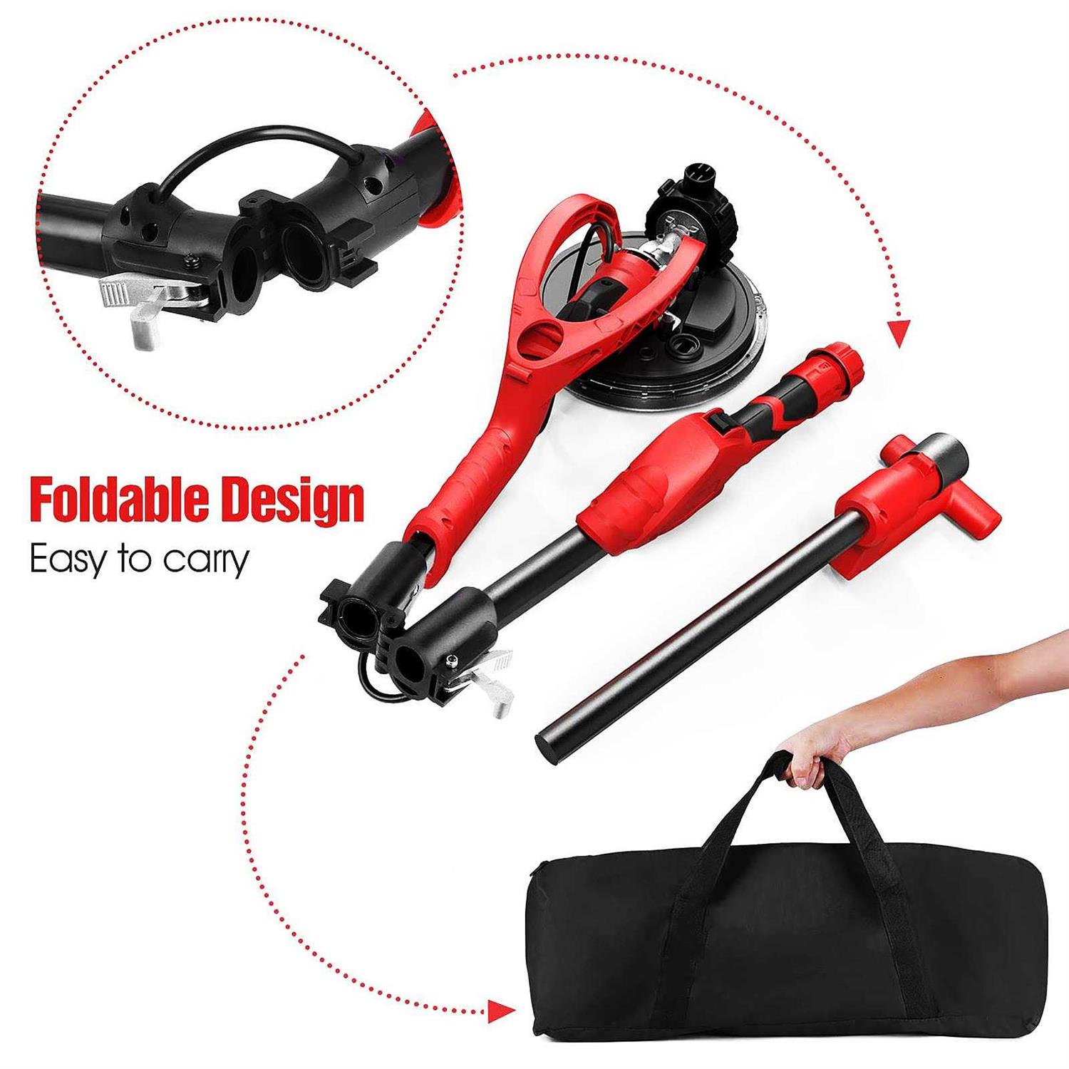 Vistreck Drywall Sander 750W Electric Drywall Sander With Vacuum & 14Pcs Sanding Discs - Cheap Fitting