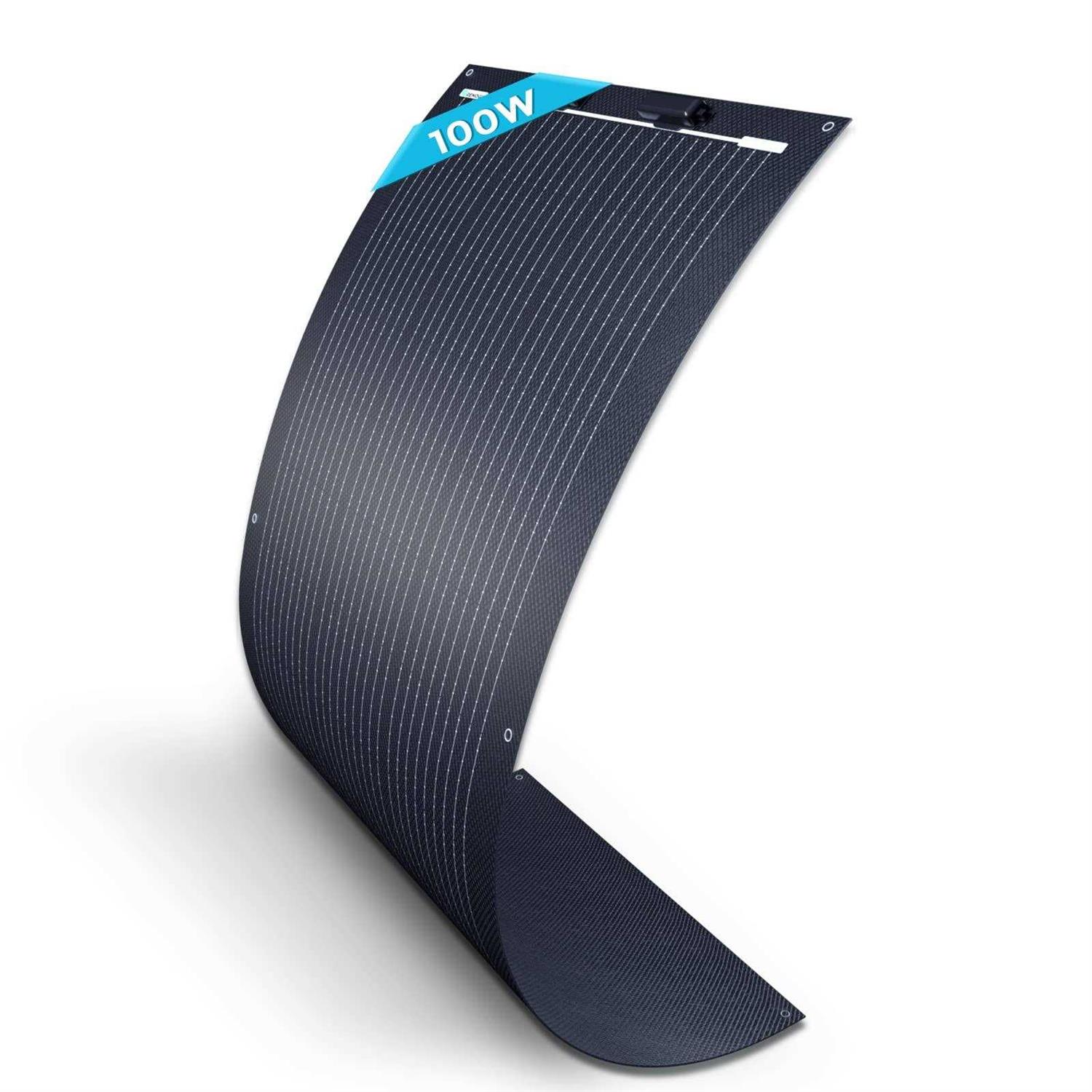 Renogy 100 Watt 12 Volt Black Division Lightweight Monocrystalline Solar Panel - Cheap Fitting