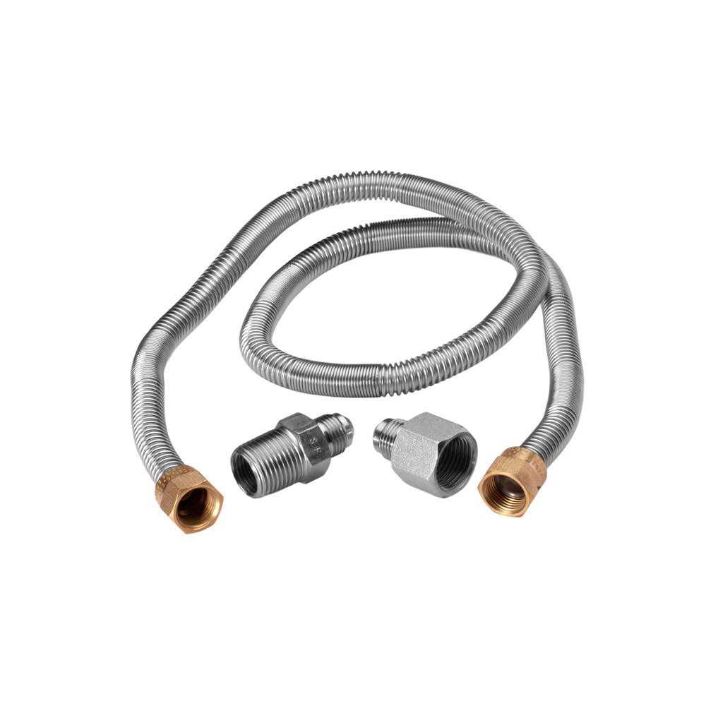 Celestial Fire Glass 36 in. Whistle Free Flex Hose for Gas Fire Pits - Cheap Fitting