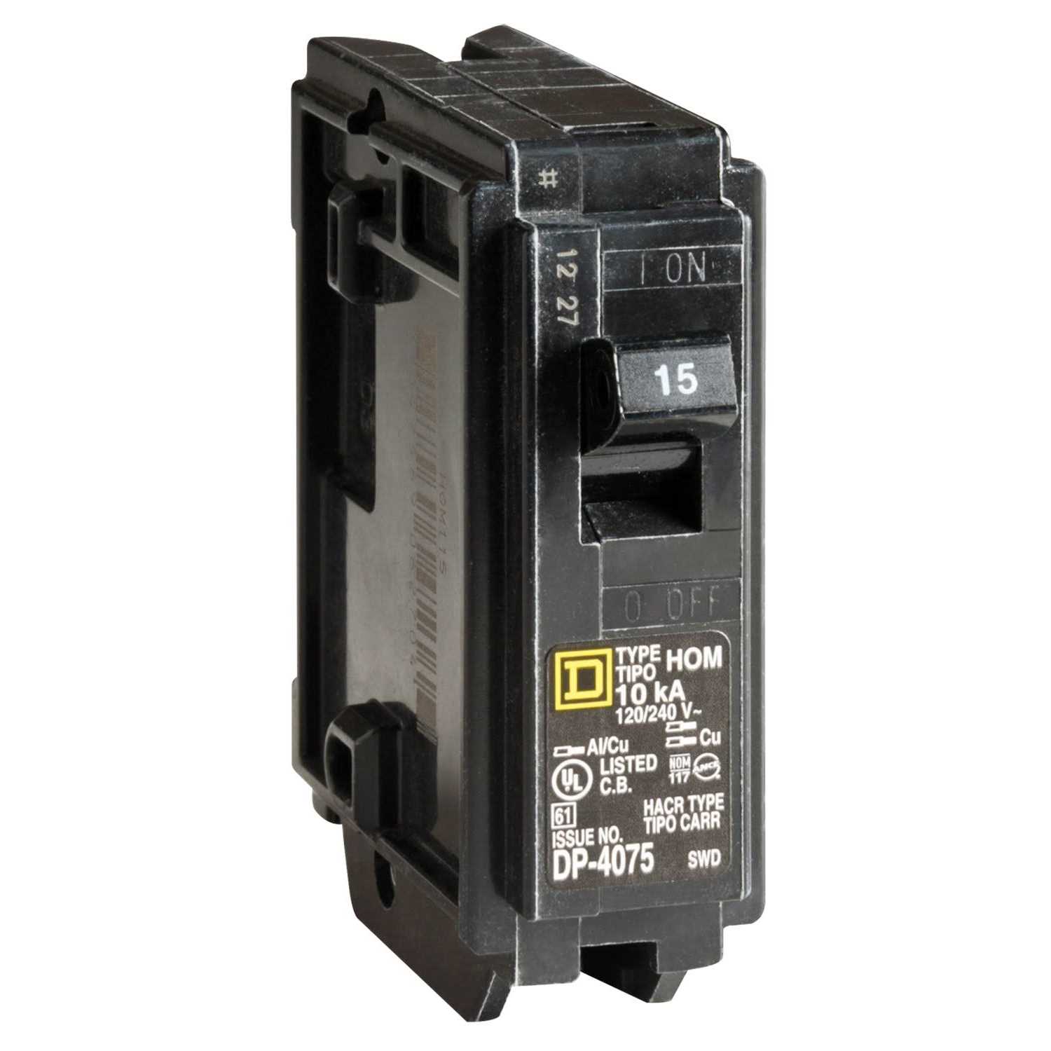 Square D Homeline Circuit Breaker 15 HOM115CP - Cheap Fitting