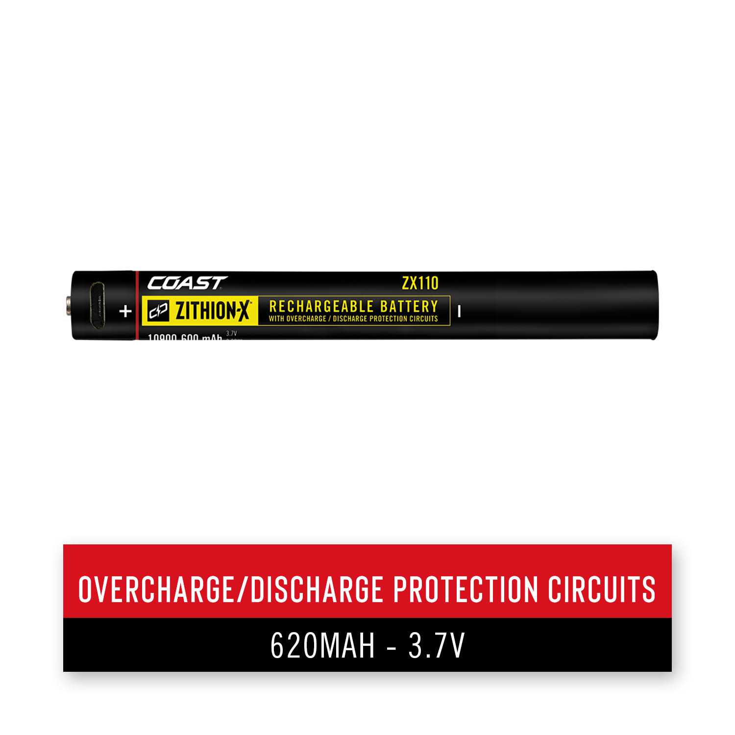 Coast ZX110 ZITHION-X Micro-USB Rechargeable Battery for G20 Flashlight - Cheap Fitting