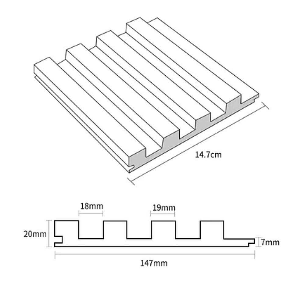 HIGHLANDERHOME 6-in x 94-in Smooth Dark Chestnut Wood Wall Panel WWC0016 - Cheap Fitting