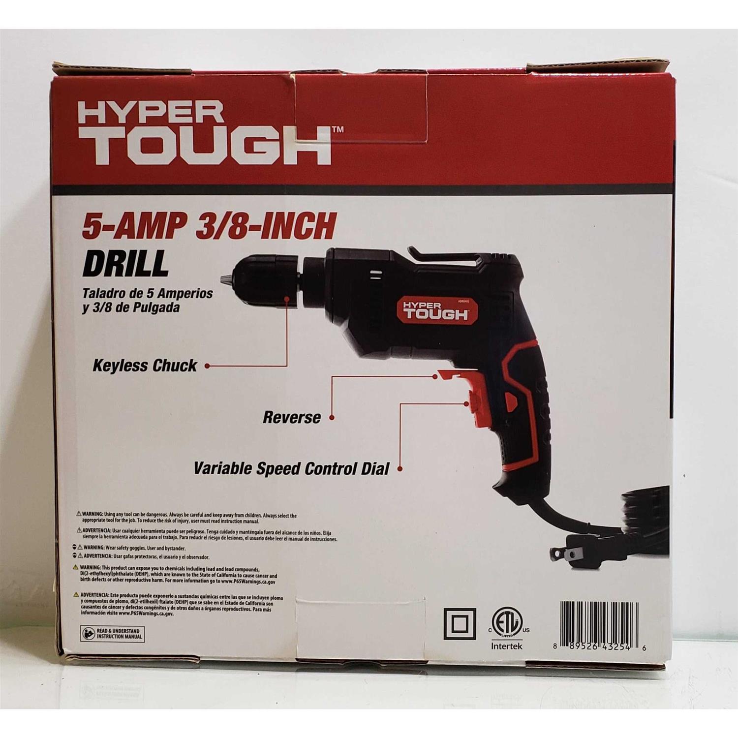 Hyper Tough 5.0amp 3/8 in. Electric Drill - Cheap Fitting