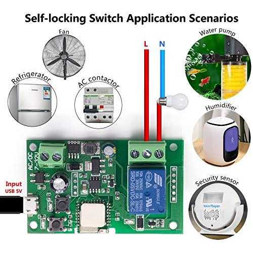 Newgoal Wireless Jog Relay Momentary/Self-Locking Switch Module Diy smart - Cheap Fitting