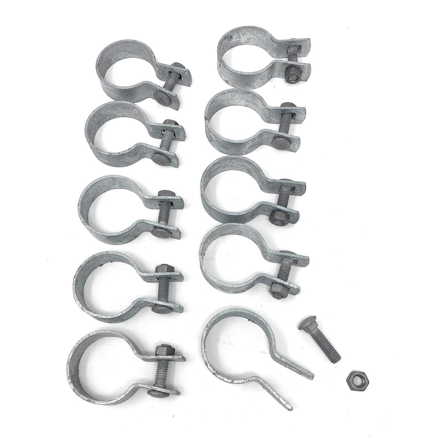 FENCESMART4U Tension Bands with Bolts & Nuts for Chain Link Fence - Cheap Fitting