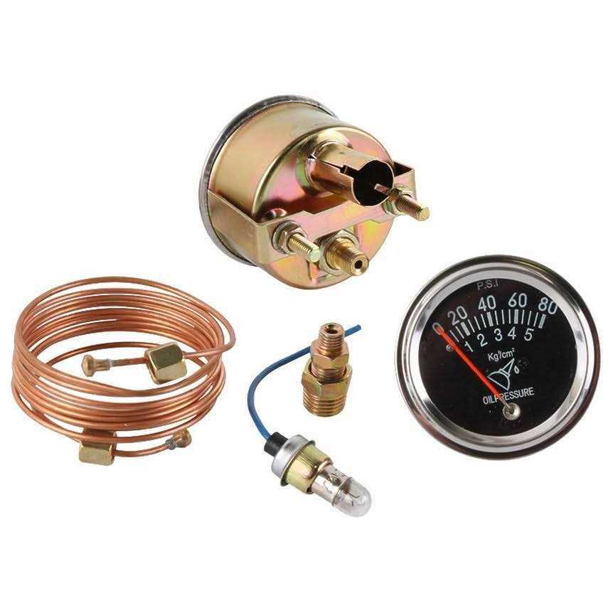 80 Pound Oil Pressure Gauge Kit made for Several Fits Massey Ferguson Tractors - Cheap Fitting