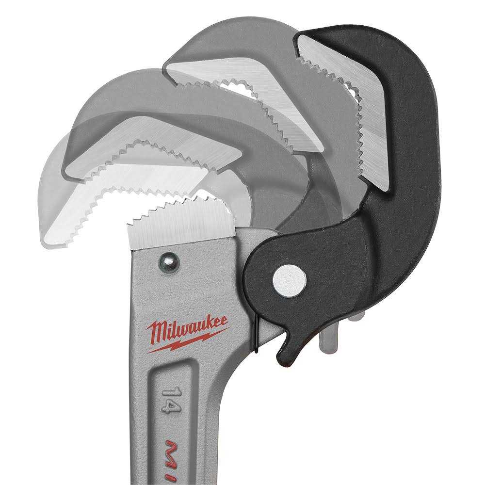 Milwaukee 14 Aluminum Self-Adjusting Pipe Wrench 48-22-7414 - Cheap Fitting