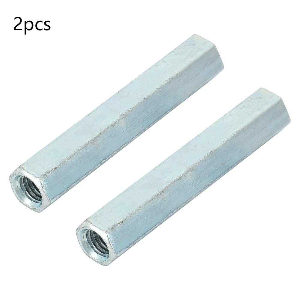 2Pcs M8×66 Long Hexagon Nut Studding Connectors Coupling Nut Long Rod Coupling Hex Nut Screw for Continuous Threaded Rod - Cheap Fitting