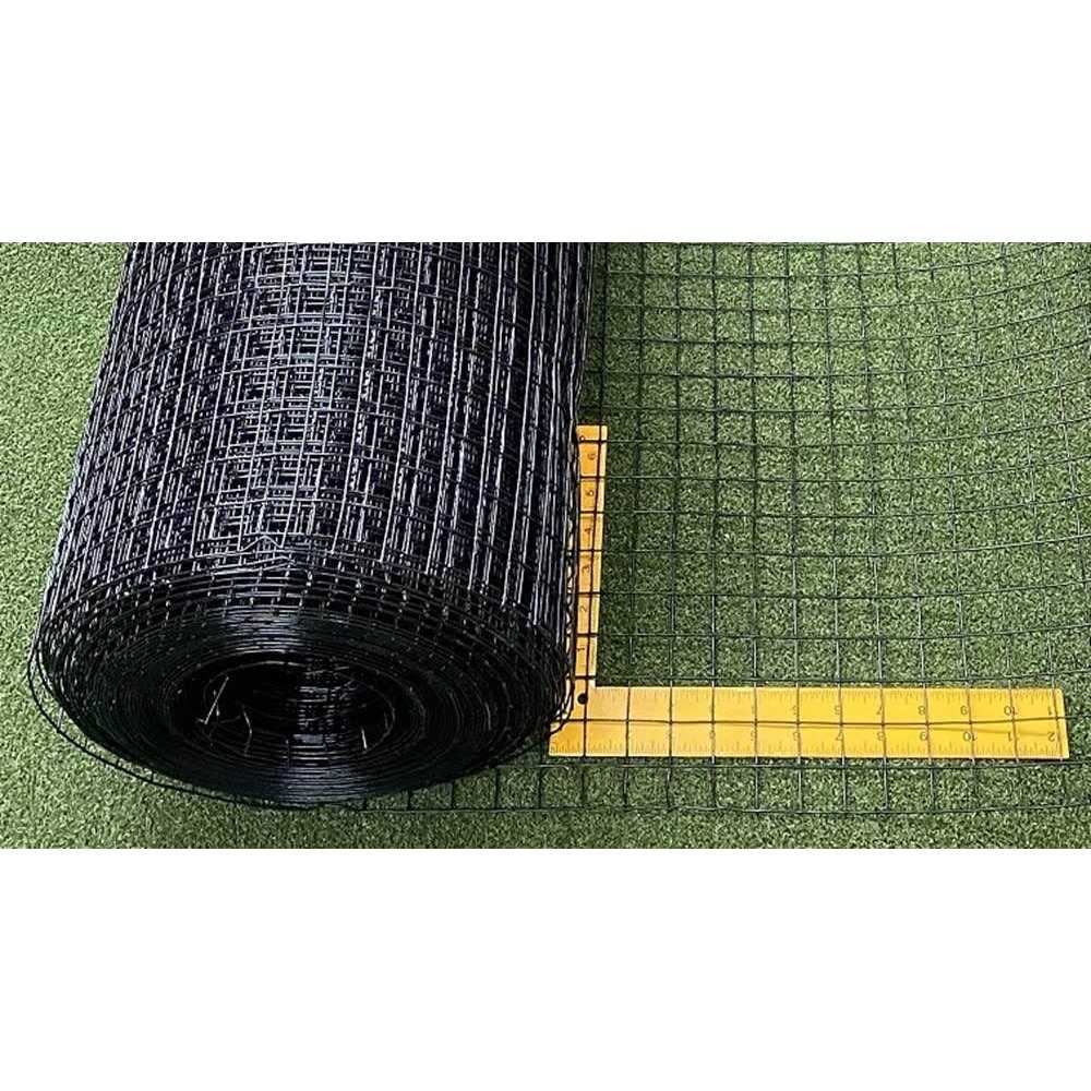 Critterfence 1×1 100 ft. Black Steel 1 x 1 in. Square Grid Welded Wire Fence - Cheap Fitting
