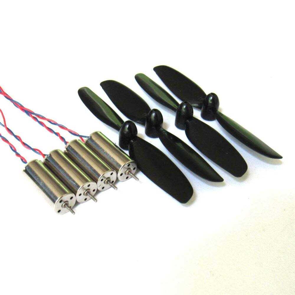 Hobbypower 8520 Coreless Brushed Motor Set 53000rpm 8.5x20mm + 75mm Cw Ccw Propeller - Cheap Fitting