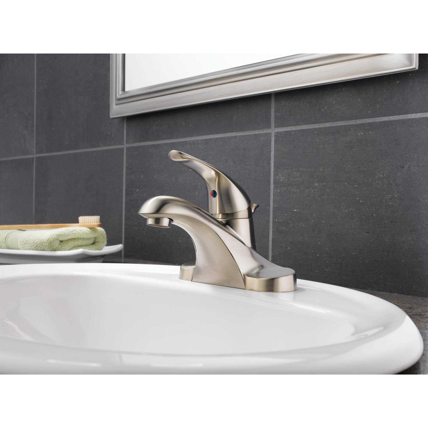 Delta Foundations Single Handle Centerset Bathroom Faucet B510LF - Cheap Fitting