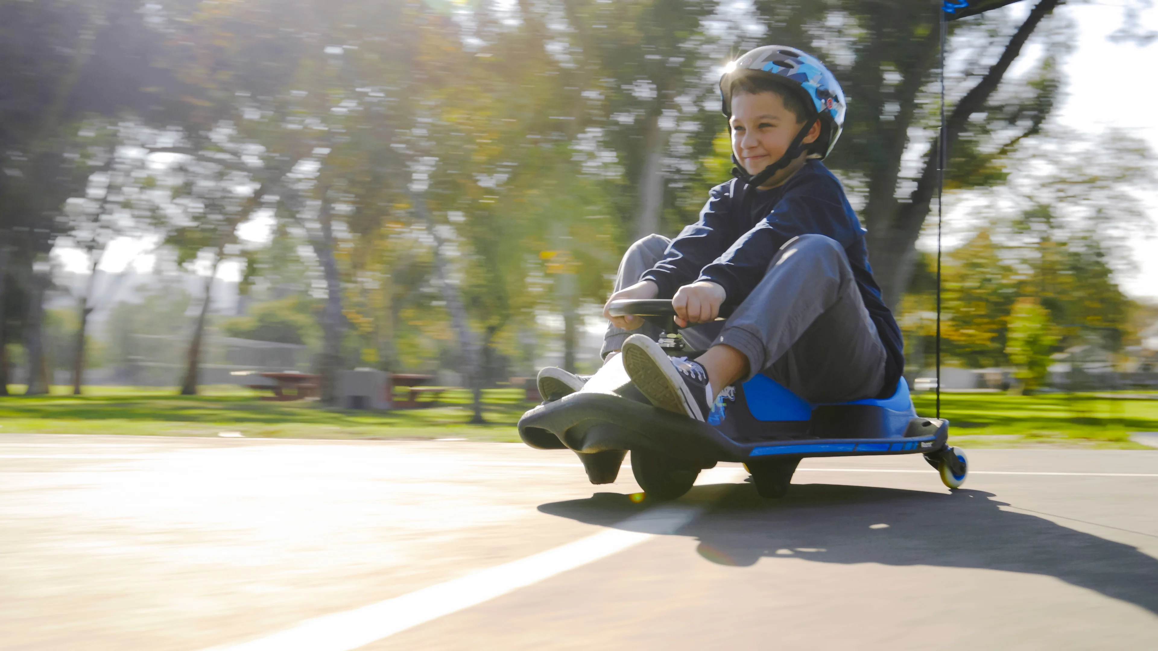 Razor Crazy Cart Shift - Blue, Electric Drifting Go Kart for Kids - 12V Powered Ride-On, Unisex - Cheap Fitting