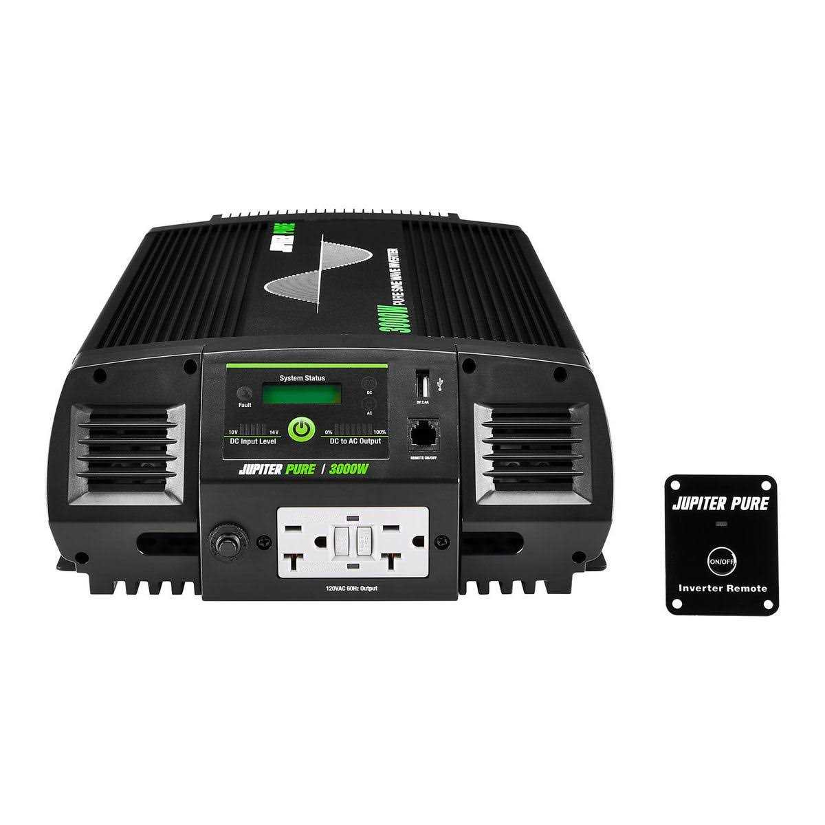 Jupiter Pure 3000 Watt Continuous/6000 Watt Peak Pure Sine Wave Power Inverter - Cheap Fitting