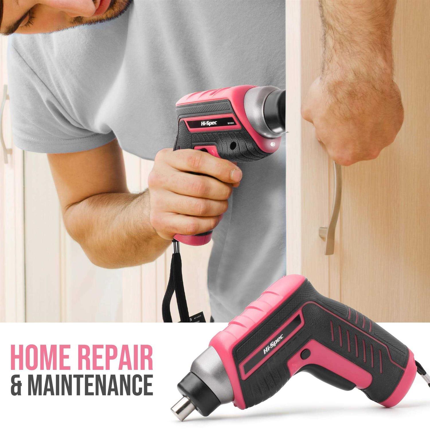 Hi-Spec 35pc Tool Kit With 3.6V Usb Electric Screwdriver And Drill set. Complete Tool set - Cheap Fitting