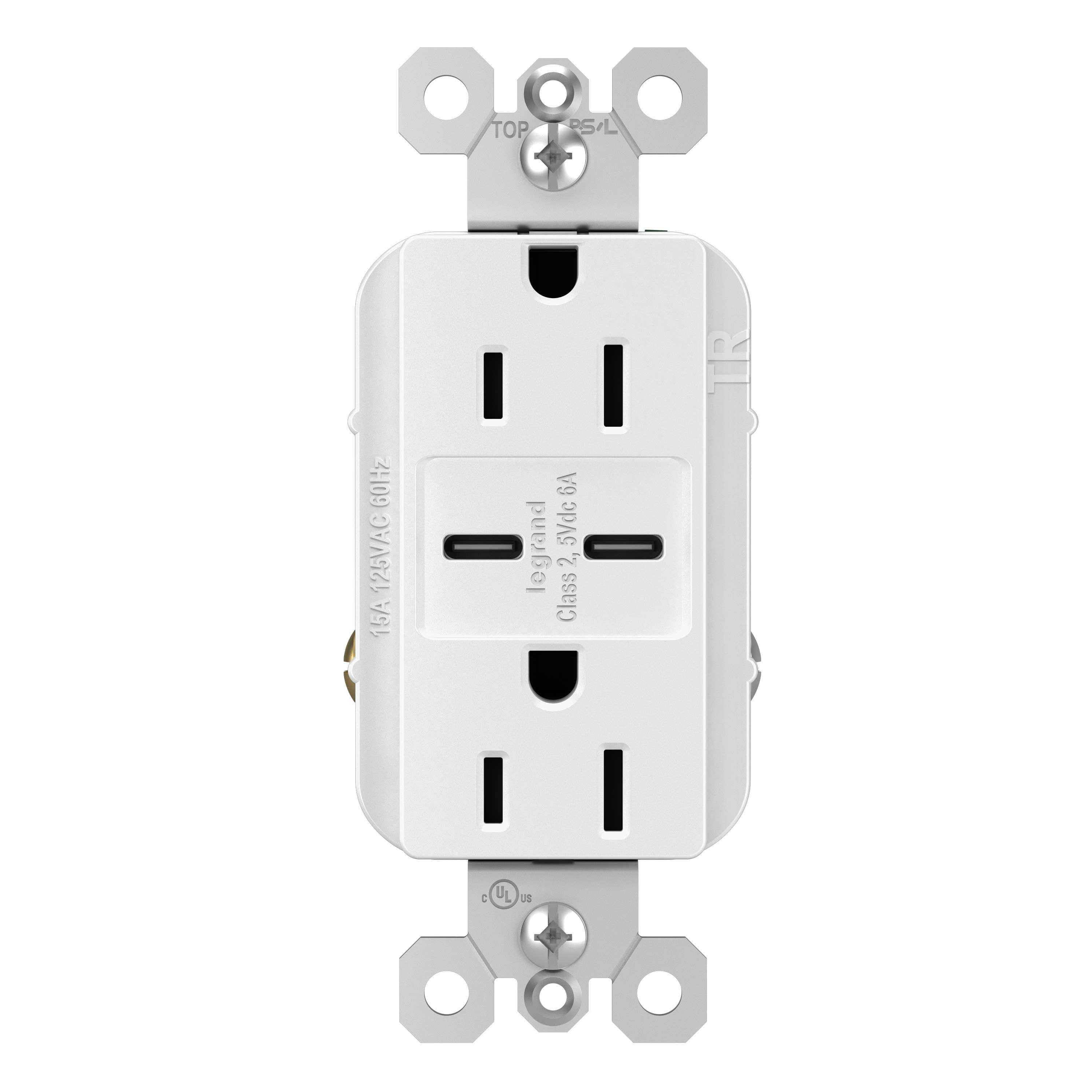 Legrand R26USBCC6 Pass Seymour 15 Ampere Tamper Resistant Electrical Outlet R26USBCC6W - Cheap Fitting