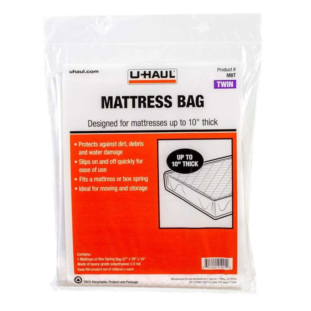 U Haul Mattress Bag - Cheap Fitting
