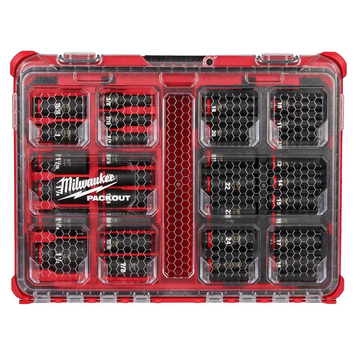 Milwaukee 49-66-6806 SHOCKWAVE 1/2” Impact Duty Socket PACKOUT Set - Cheap Fitting
