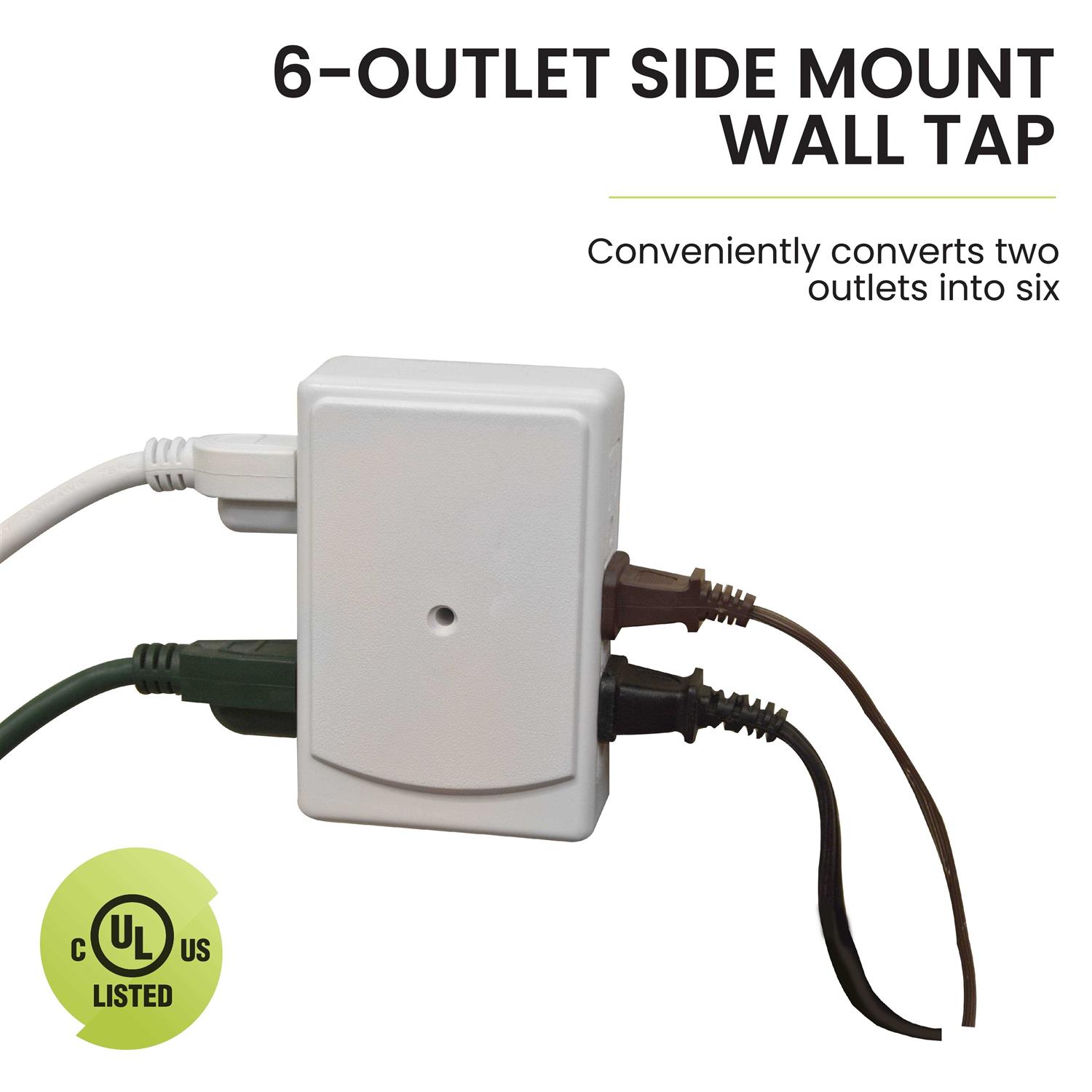 GoGreen Power 6 Outlet Side Mount Wall Tap Adapter - Cheap Fitting