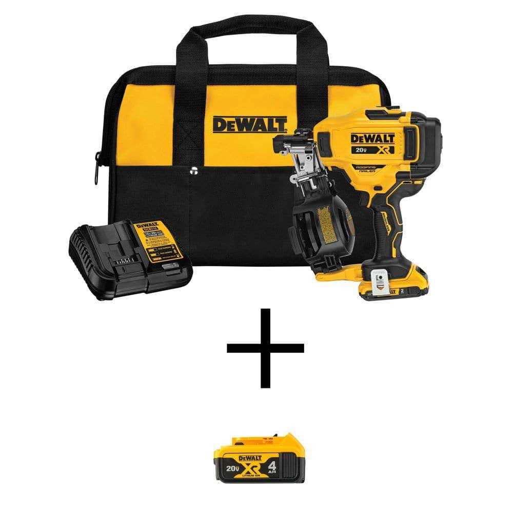 DEWALT 20V MAX Lithium-Ion 15-Degree Cordless Roofing Nailer Kit - Cheap Fitting