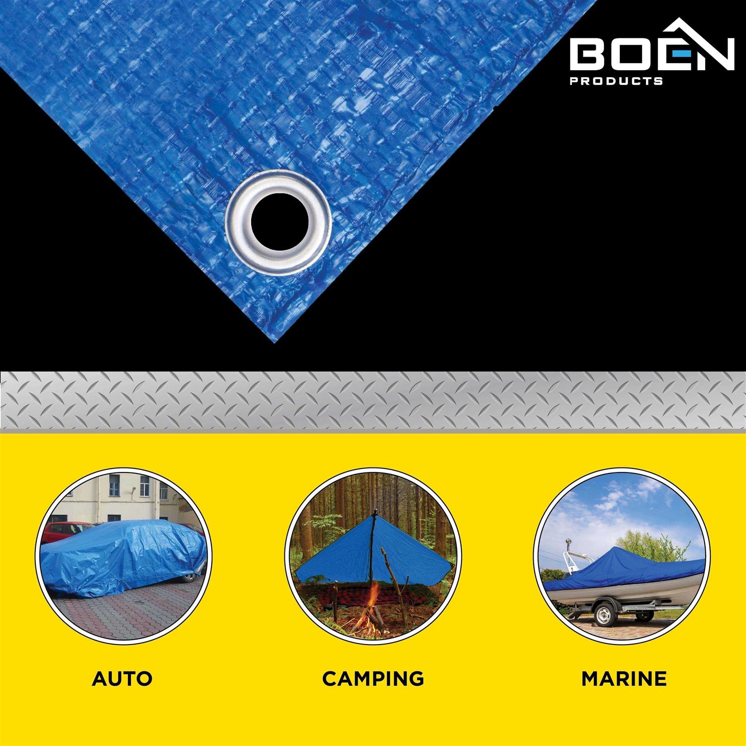 Boen Heavy Duty Poly Tarp Waterproof - Cheap Fitting