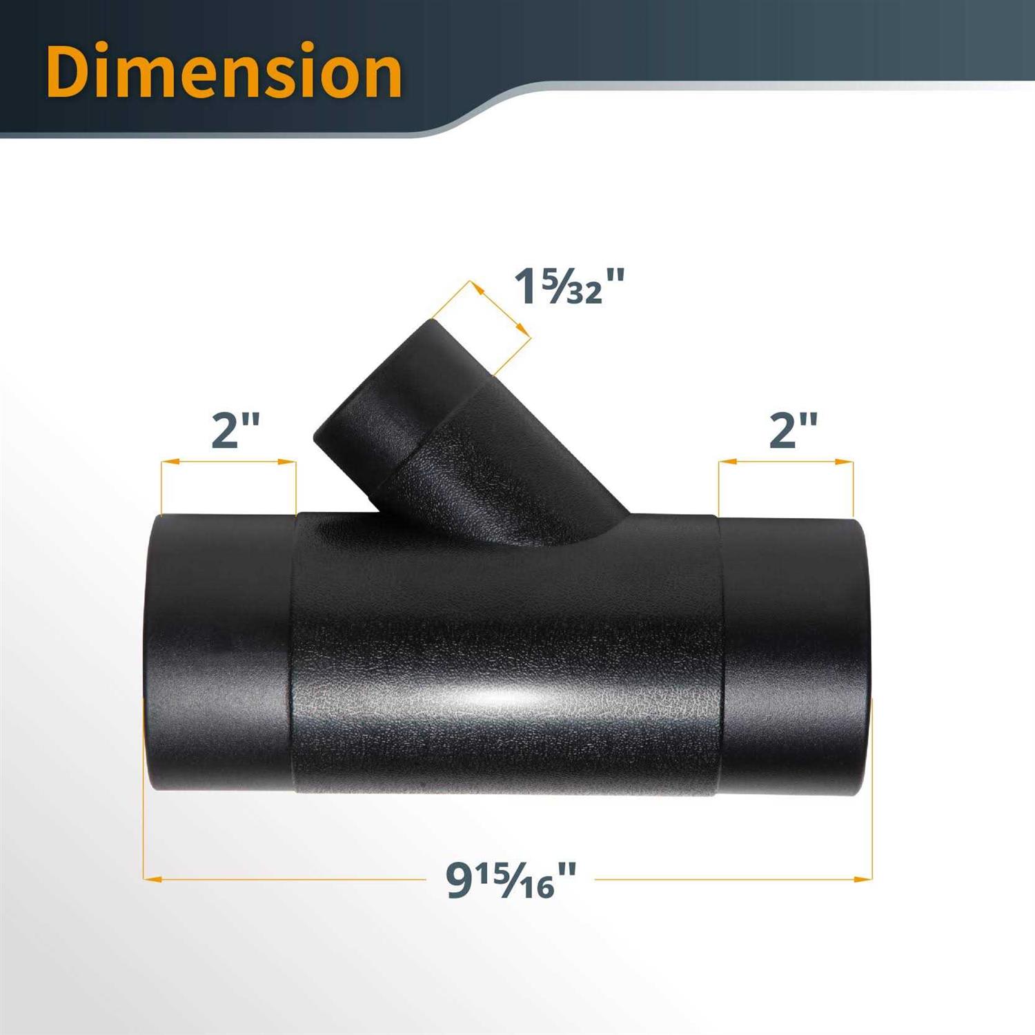 Powertec 70190 4-Inch by 2-1/2-Inch Y-Fitting - Cheap Fitting