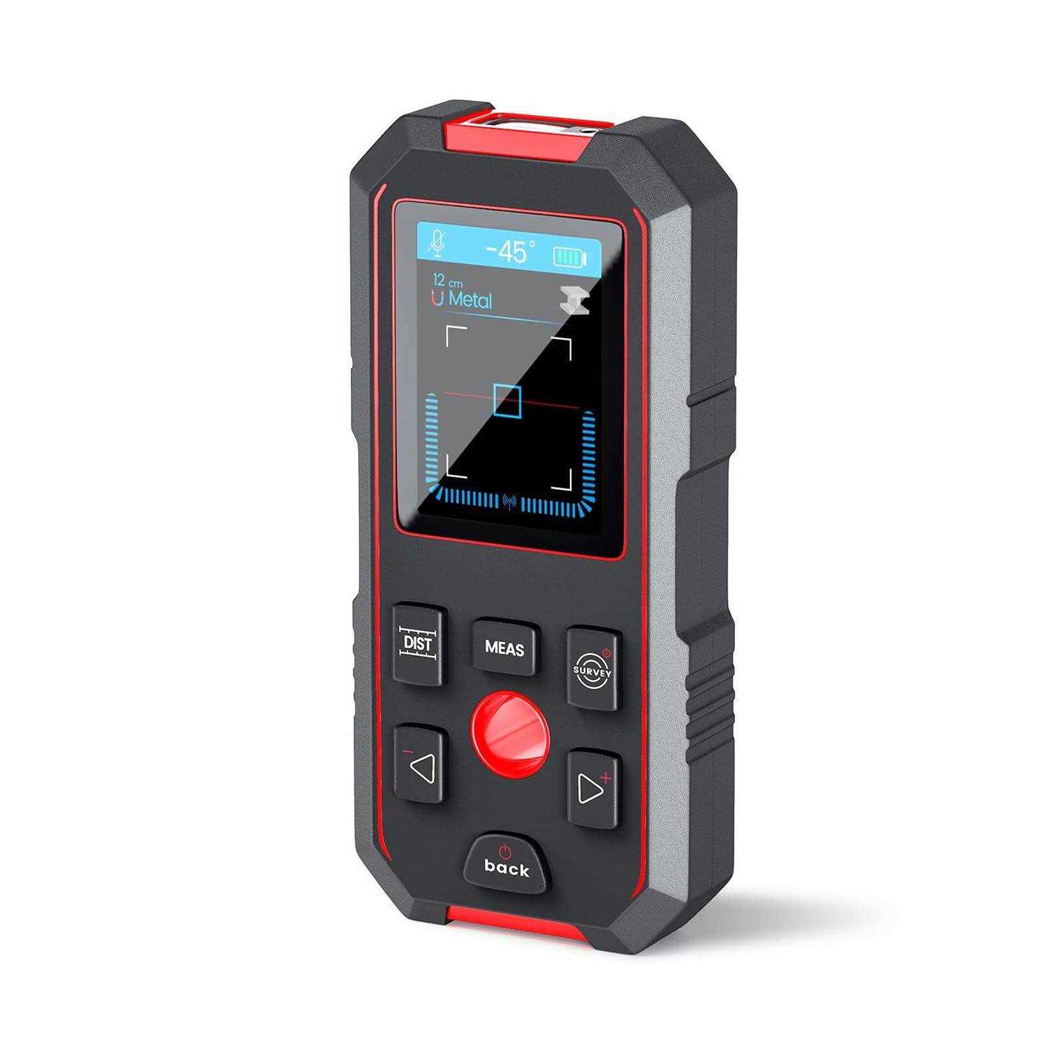 KOLSOL Stud Finder with 196ft Laser Measure 3 in 1 Electric Wall Scanner Sensor with ±0.1° Digital Level Lithium Battery - Cheap Fitting