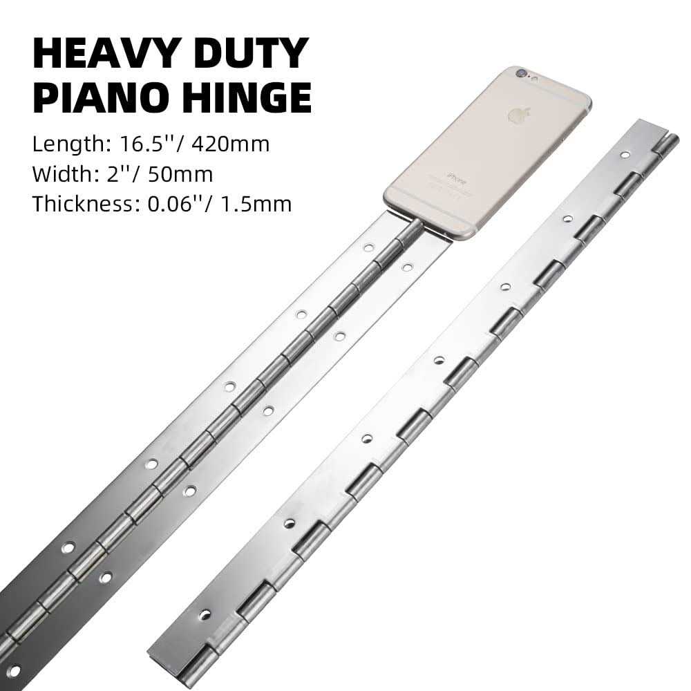 Marine Grade 304 Stainless Steel Piano Hinge 16.5X2 Continuous Boat Hinge - Cheap Fitting
