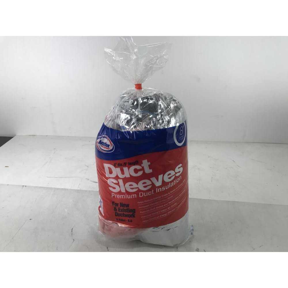 Master Flow 8 in. Dia R-6 Ductwork Insulation Sleeve - Cheap Fitting