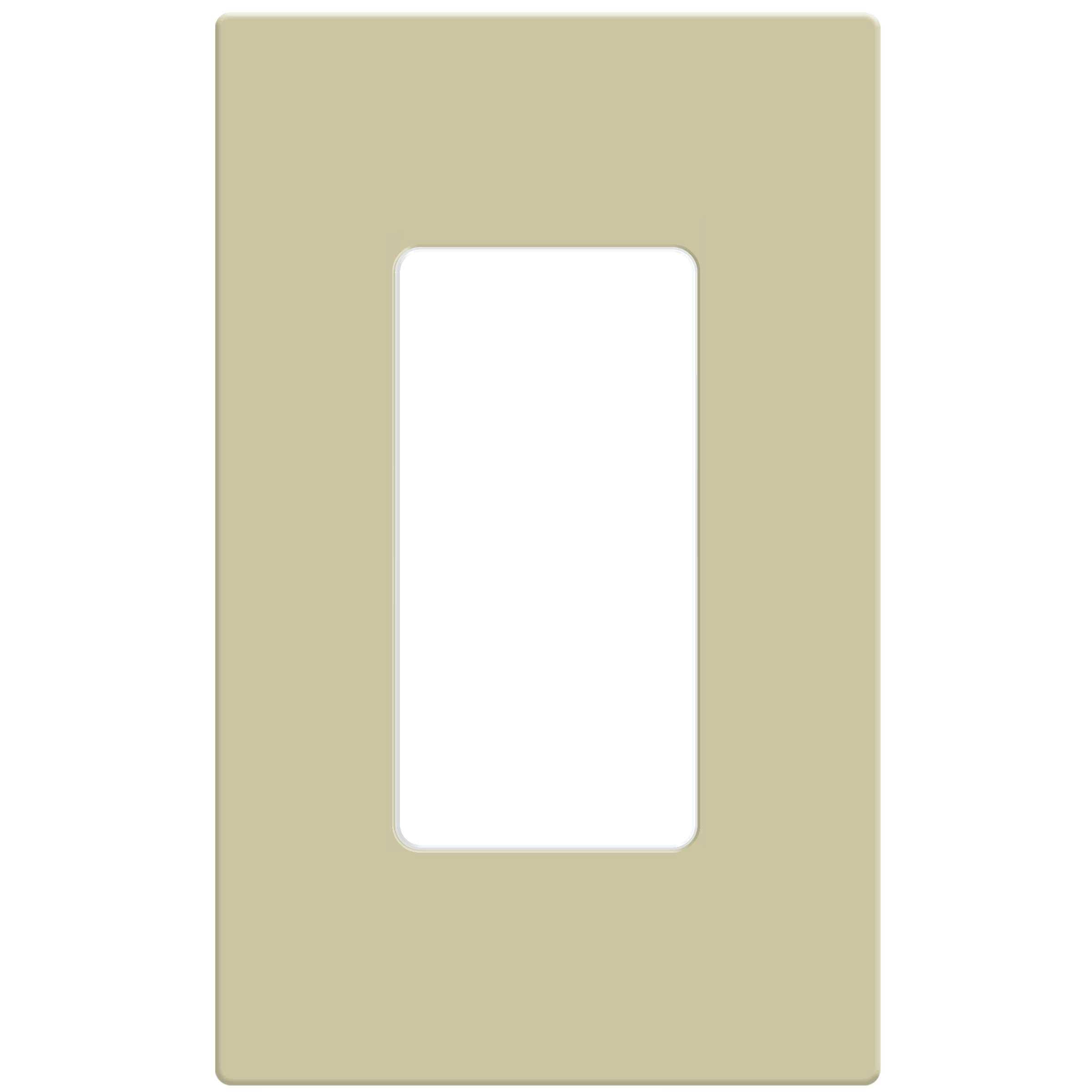 Enerlites Elite Series 1-Gang Screwless Decorator Wall Plate - Cheap Fitting